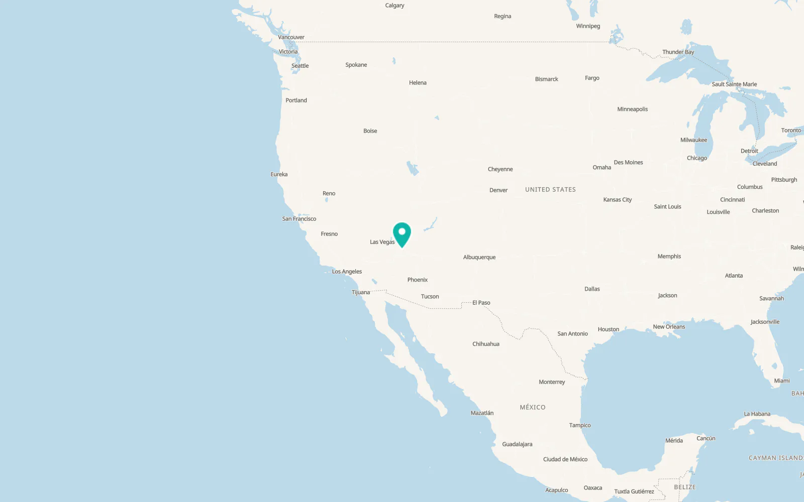 Map of Peach Springs