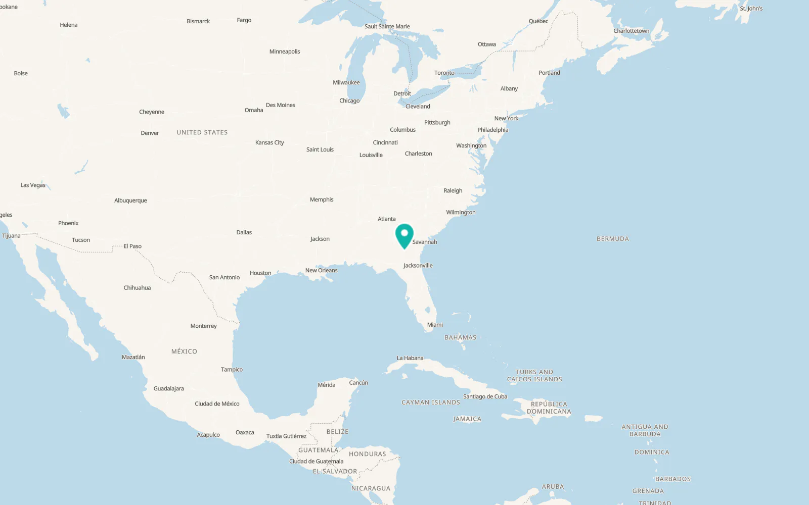 Map of Pearson