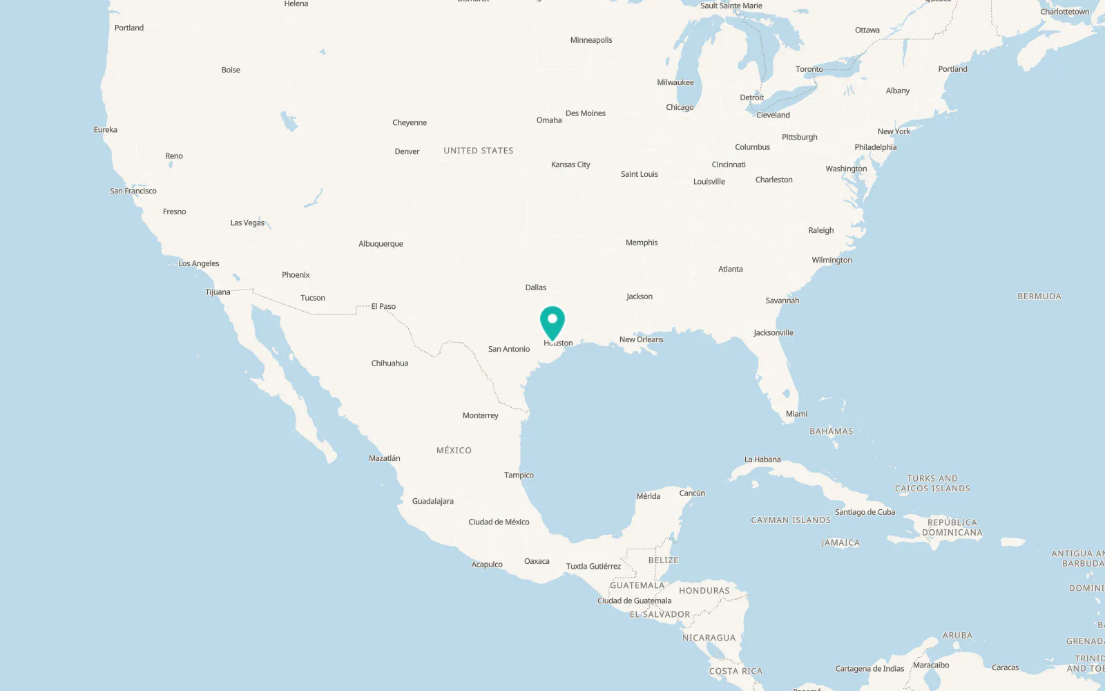 Map of Pecan Grove