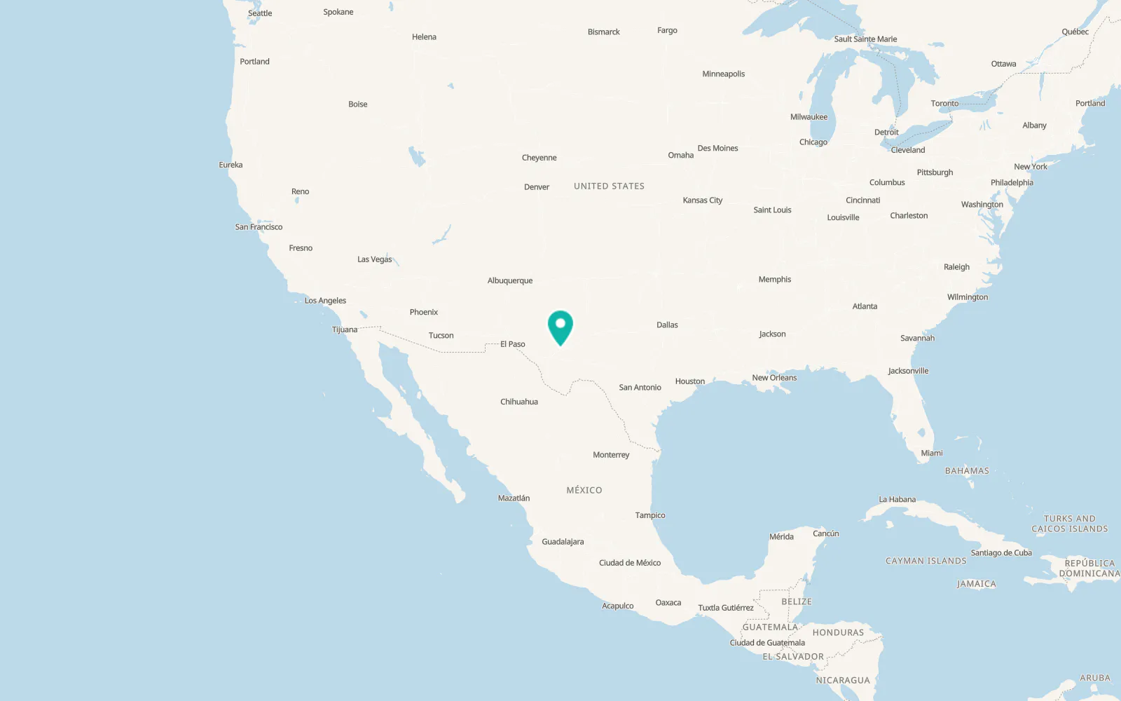 Map of Pecos