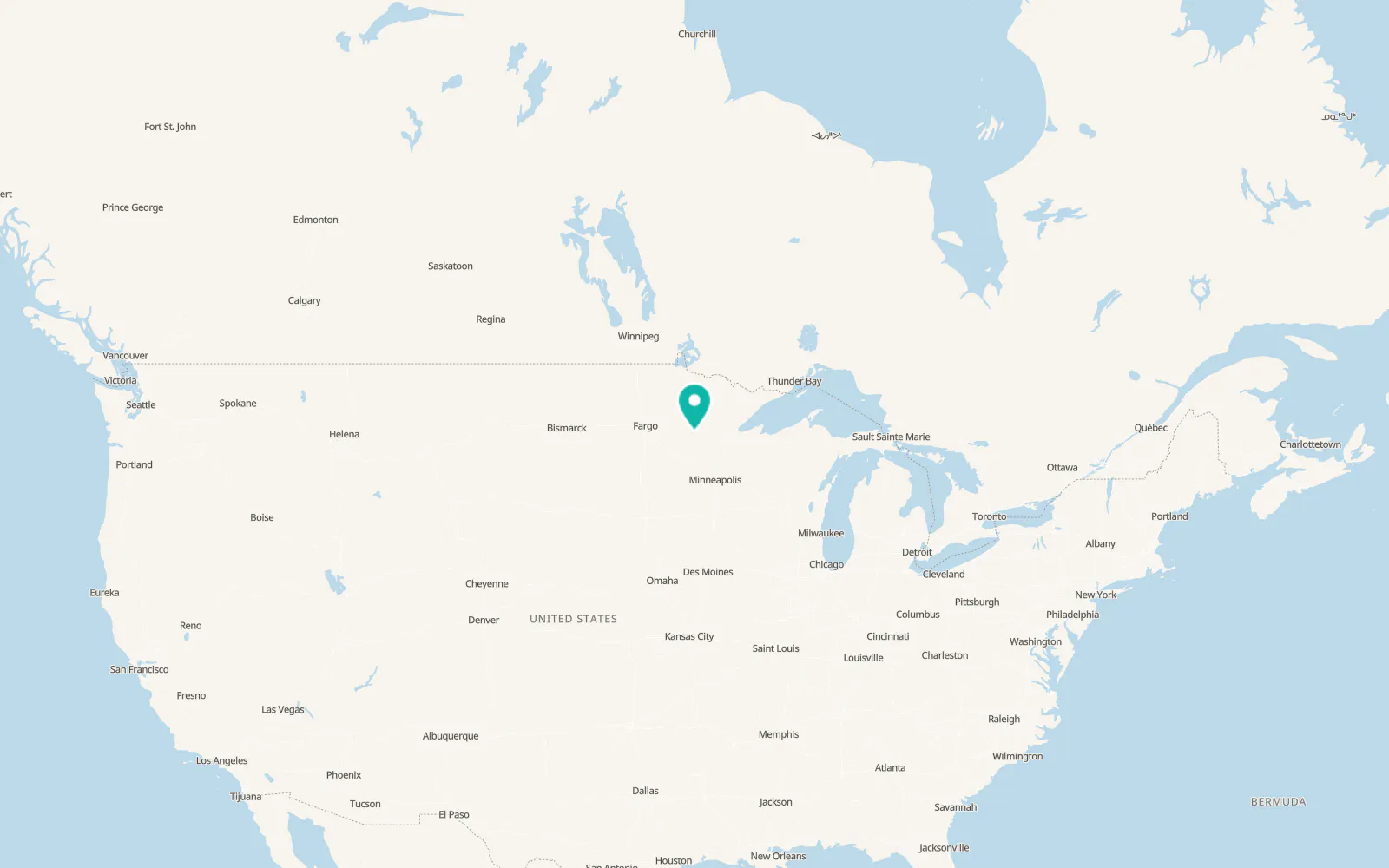 Map of Pequot Lakes