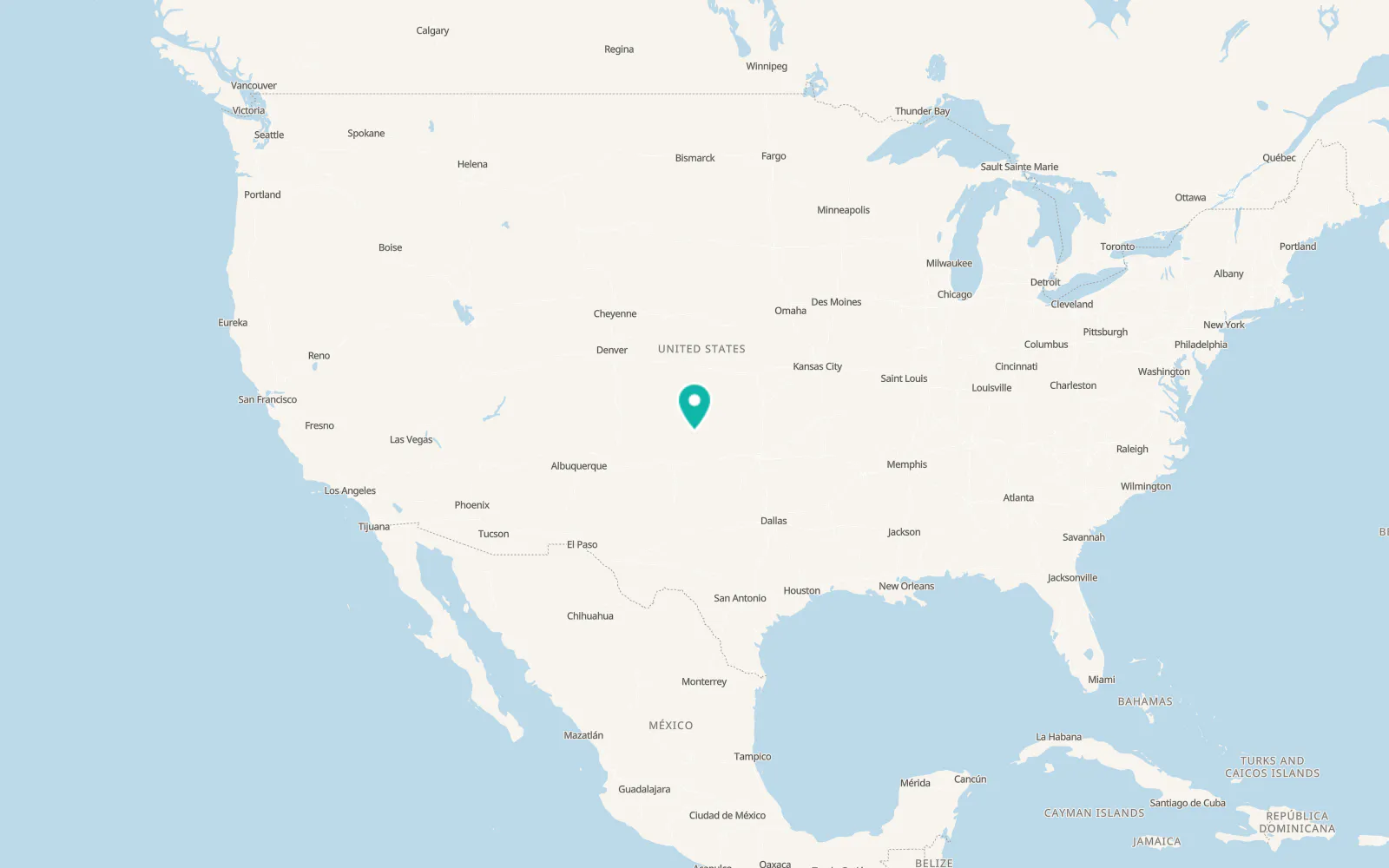 Map of Perryton