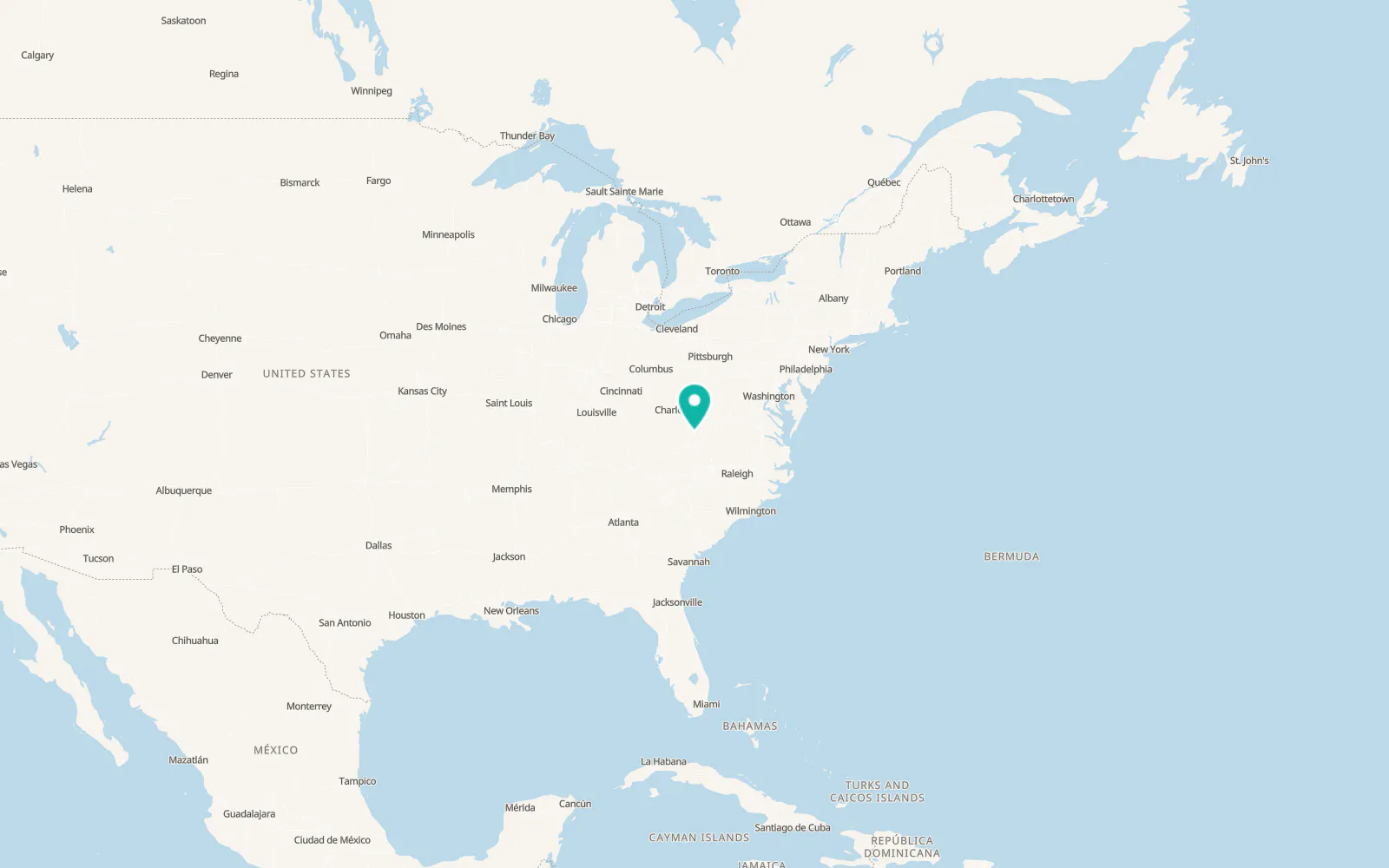Map of Peterstown