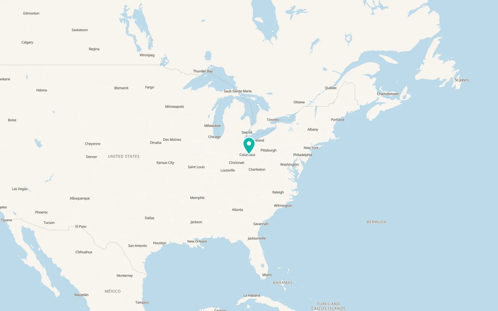 Map of Pickerington