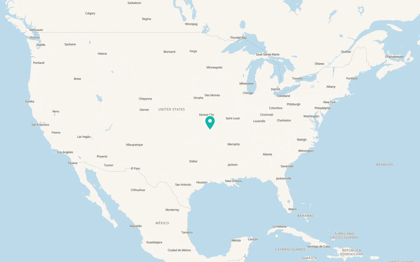 Map of Pierce City