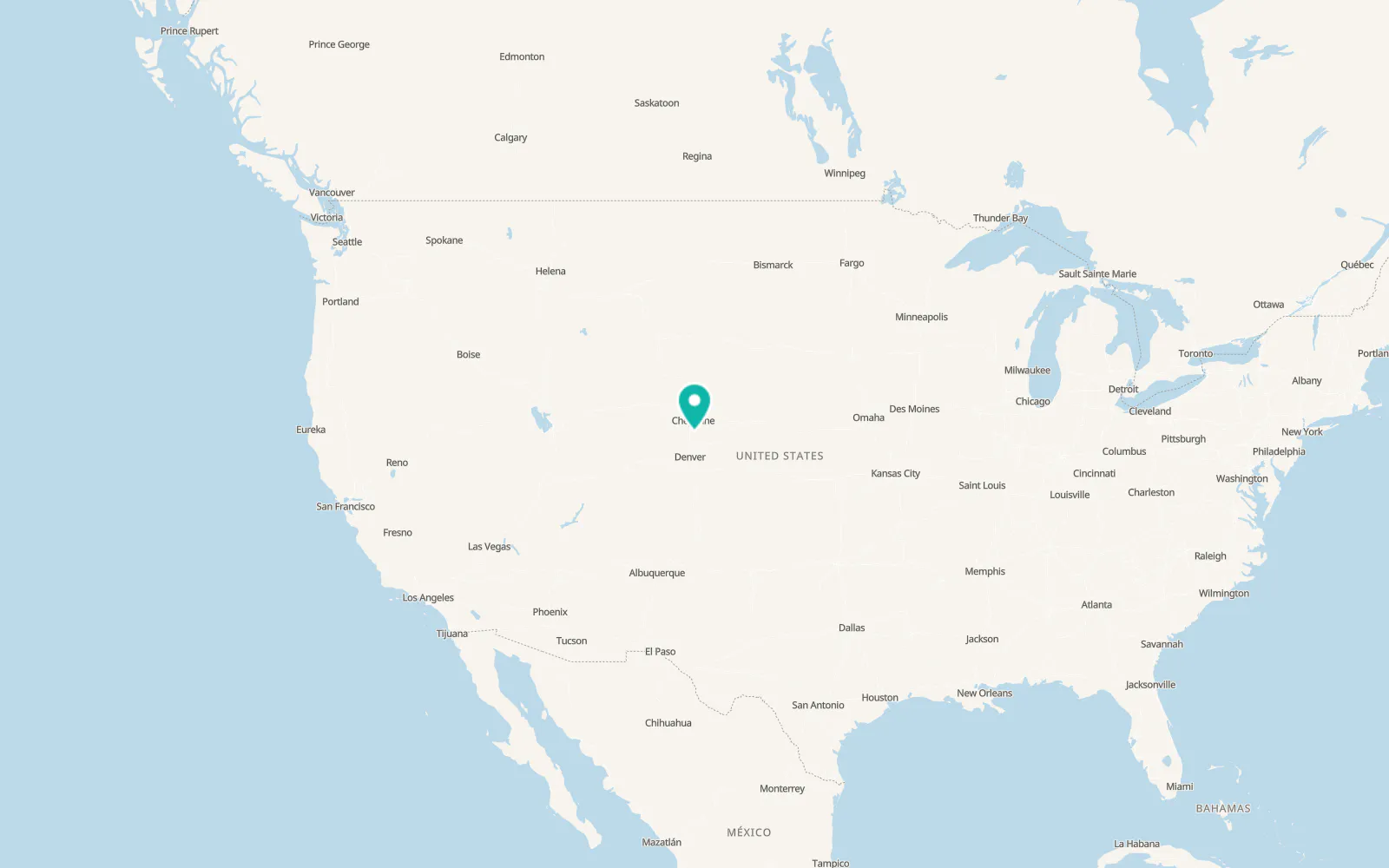 Map of Pierce