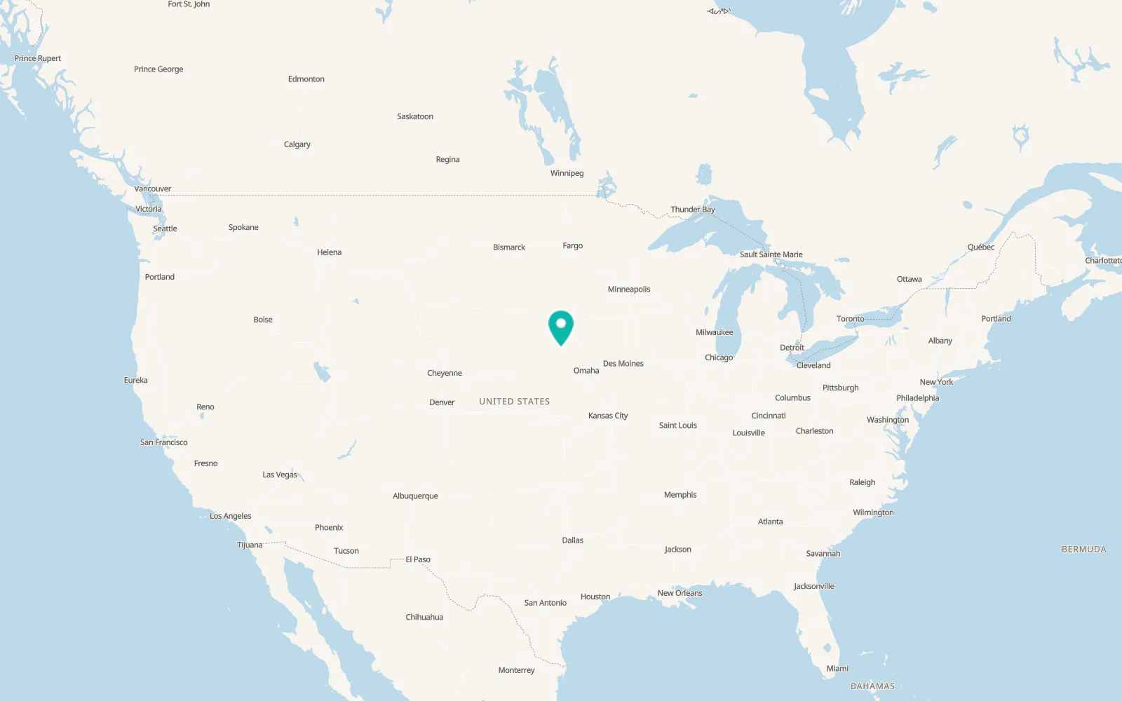Map of Pierce