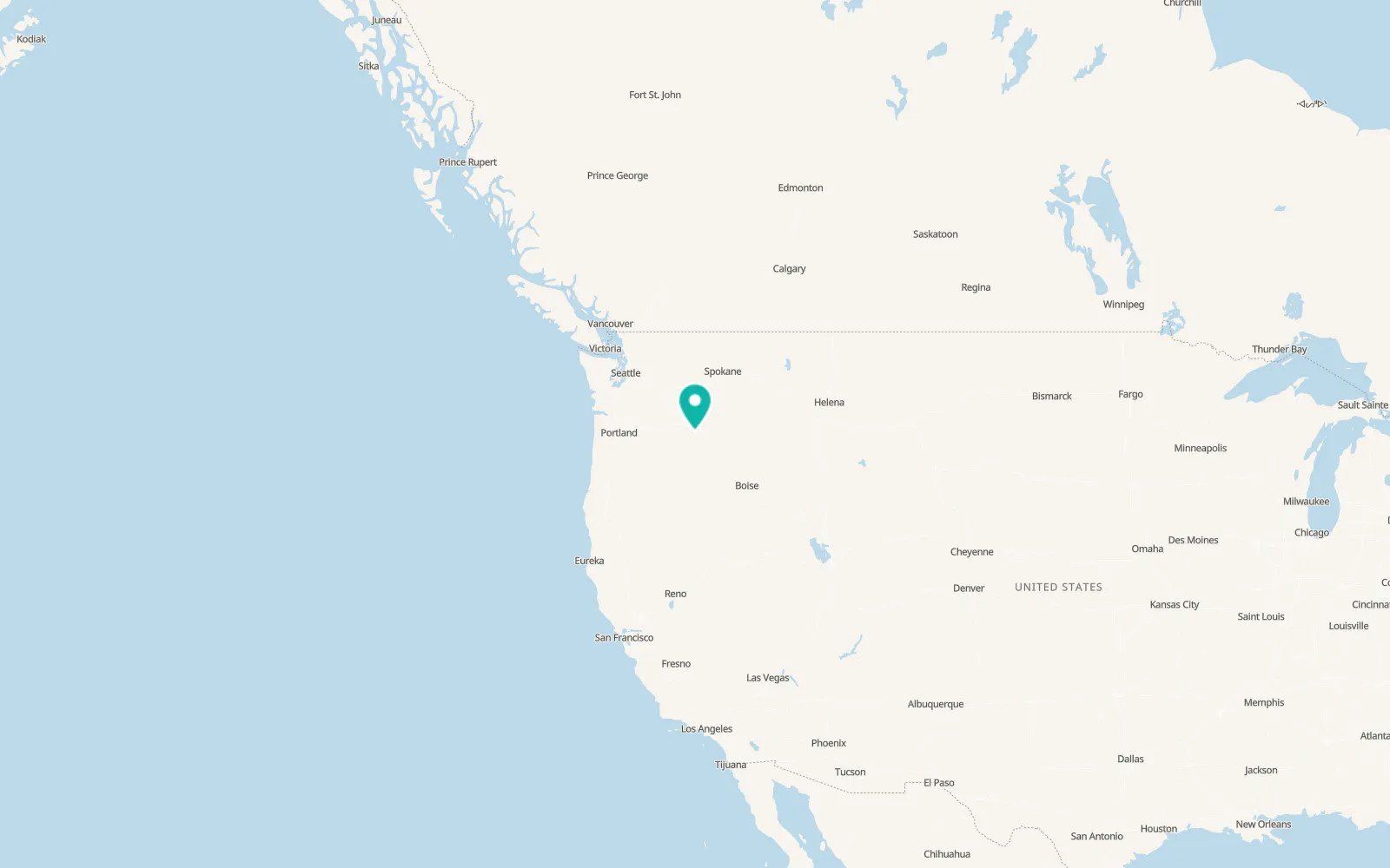 Map of Pilot Rock
