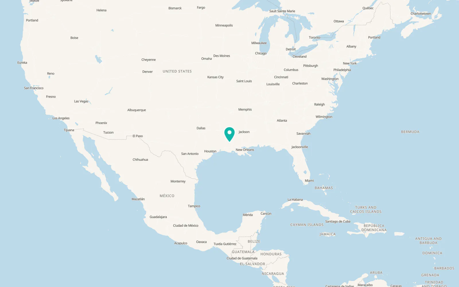 Map of Pine Prairie