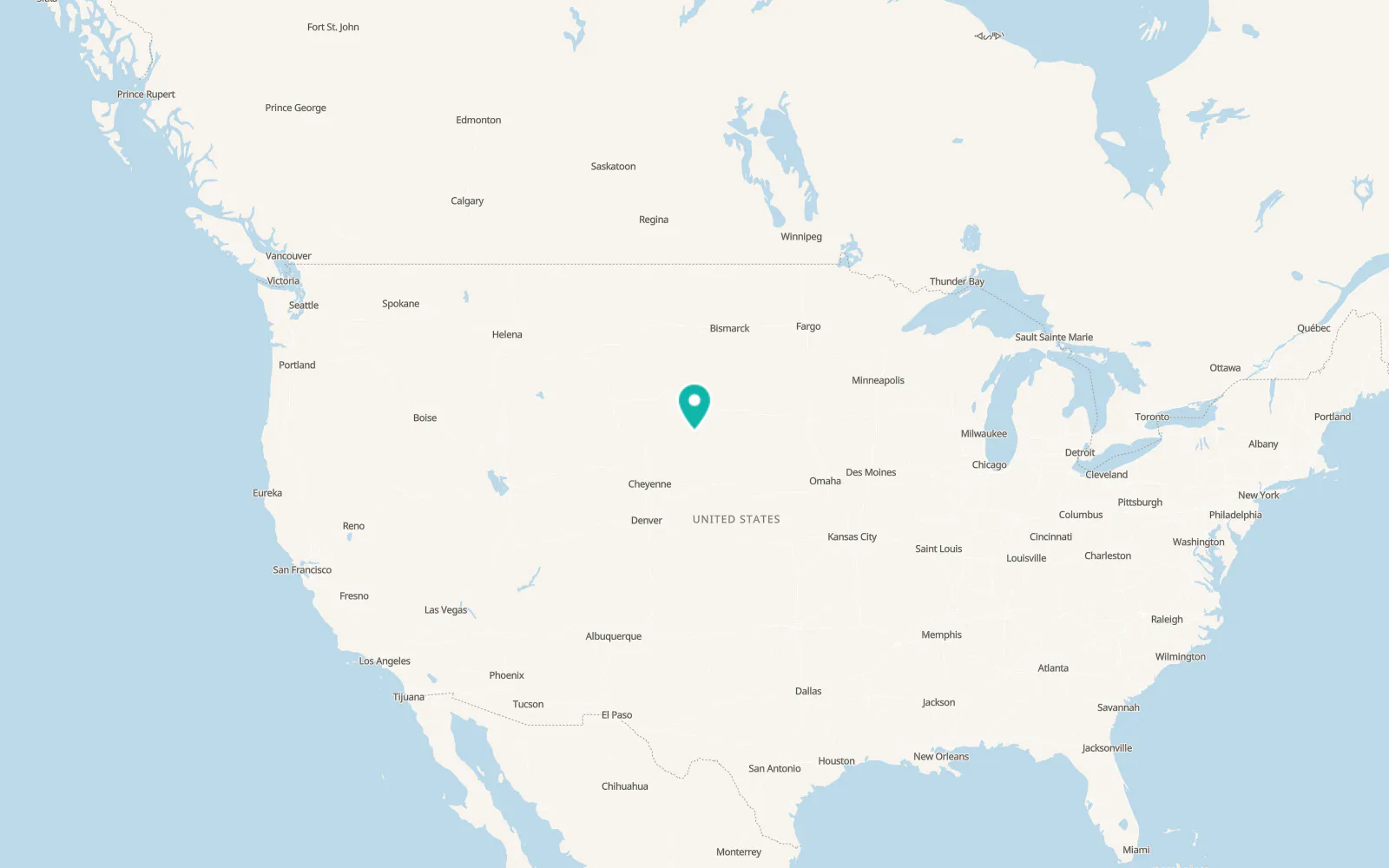 Map of Pine Ridge