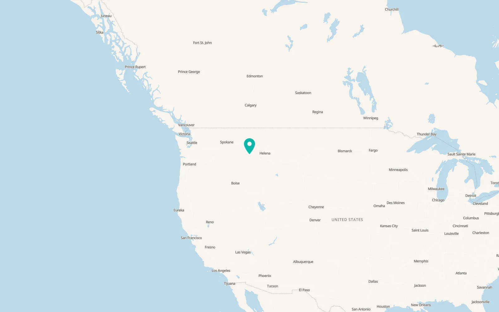 Map of Pinesdale
