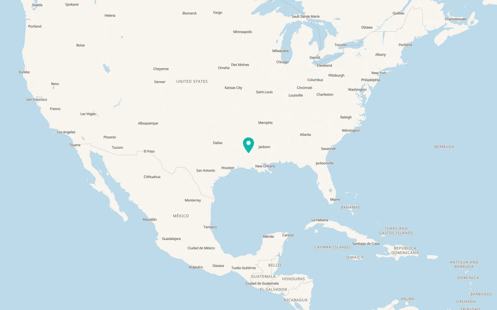 Map of Pineville