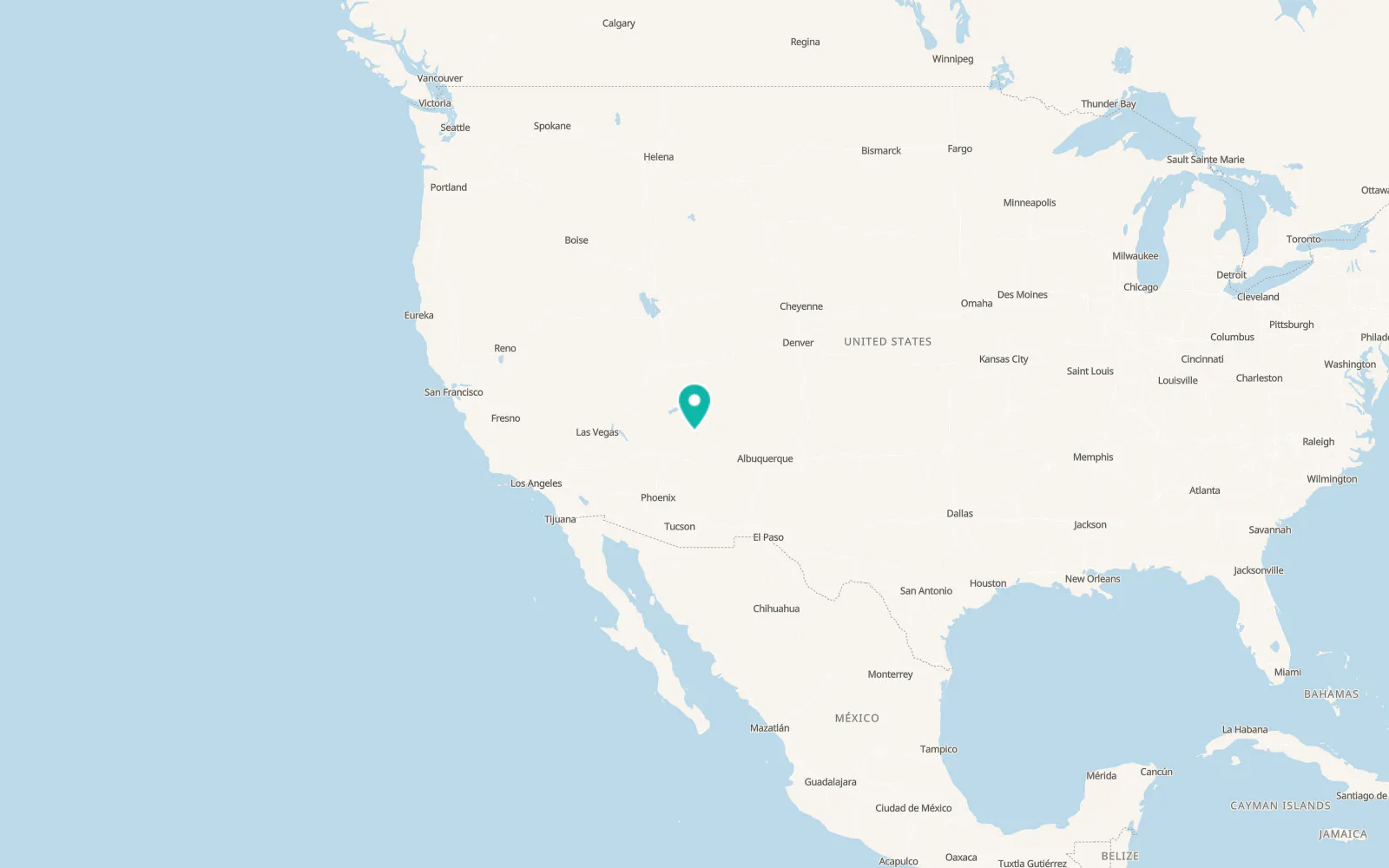 Map of Pinon