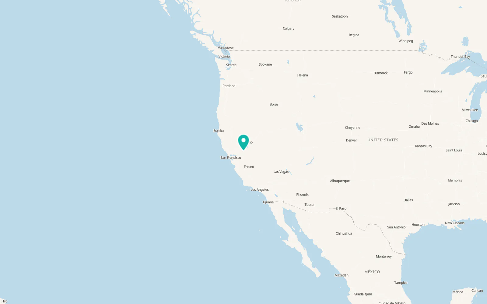 Map of Pioneer