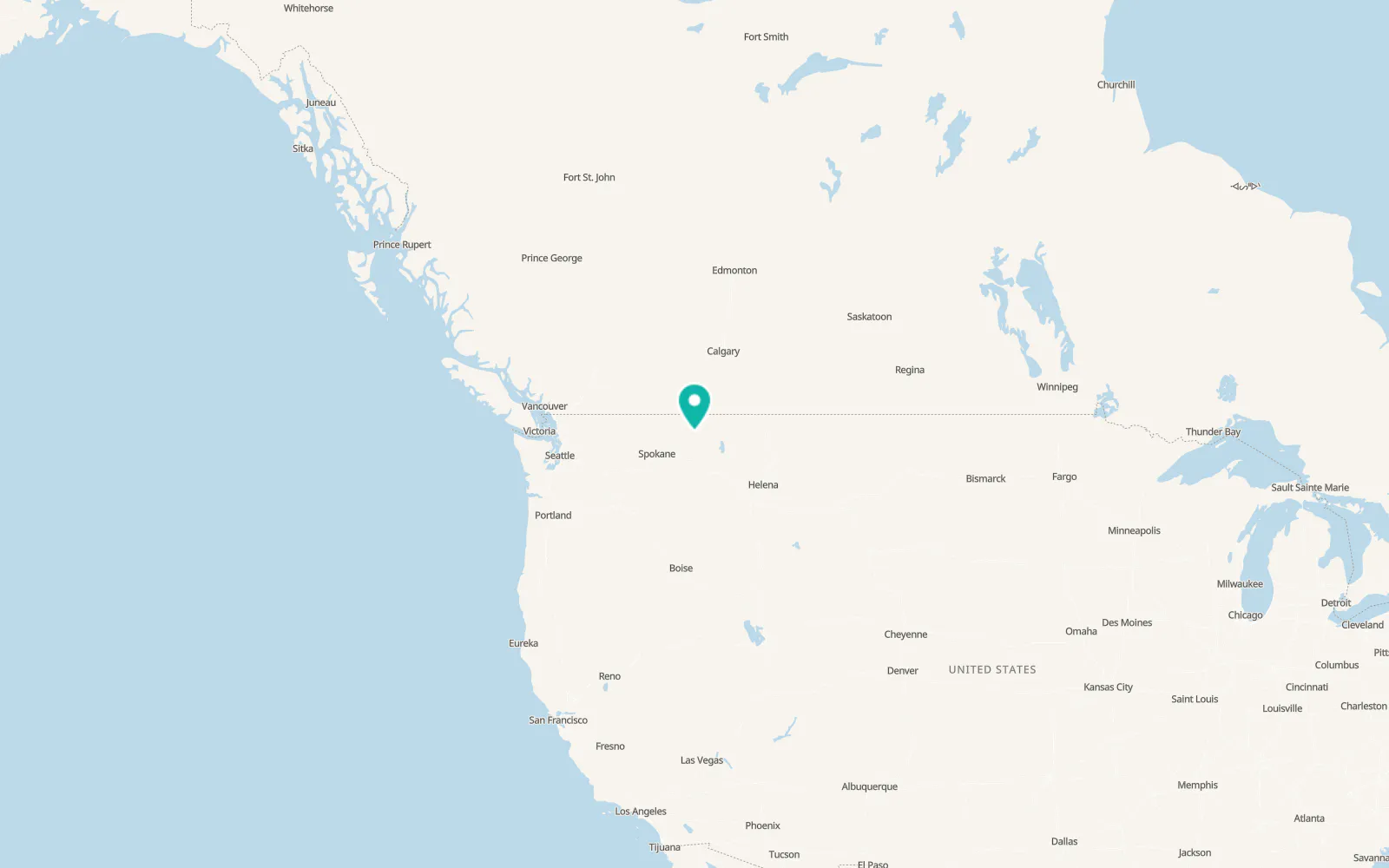 Map of Pioneer Junction