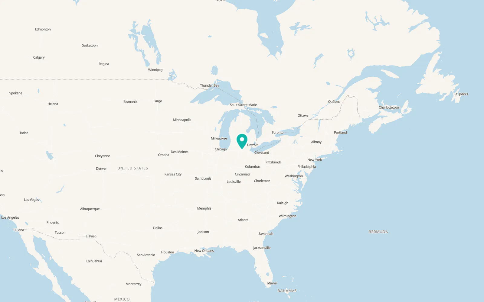 Map of Pioneer