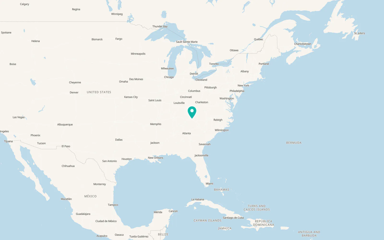 Map of Pittman Center