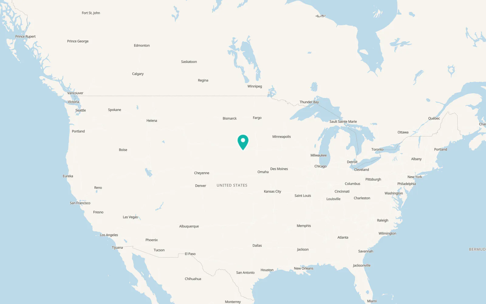 Map of Platte