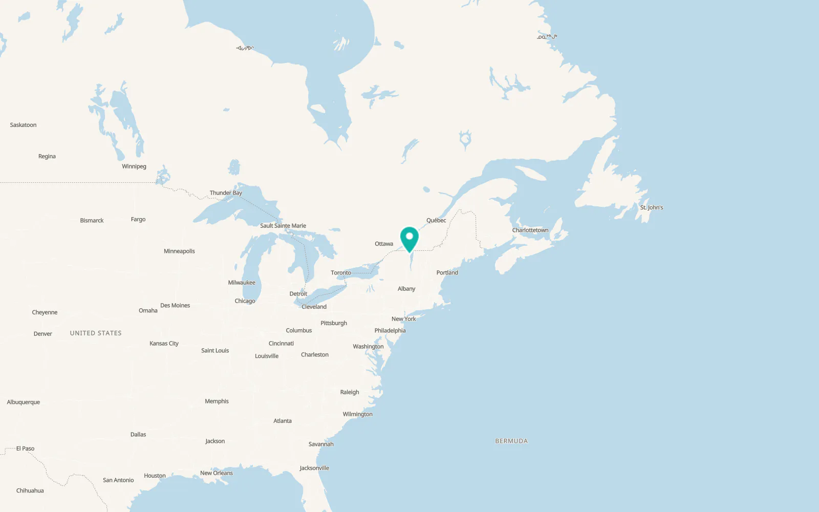Map of Plattsburgh West
