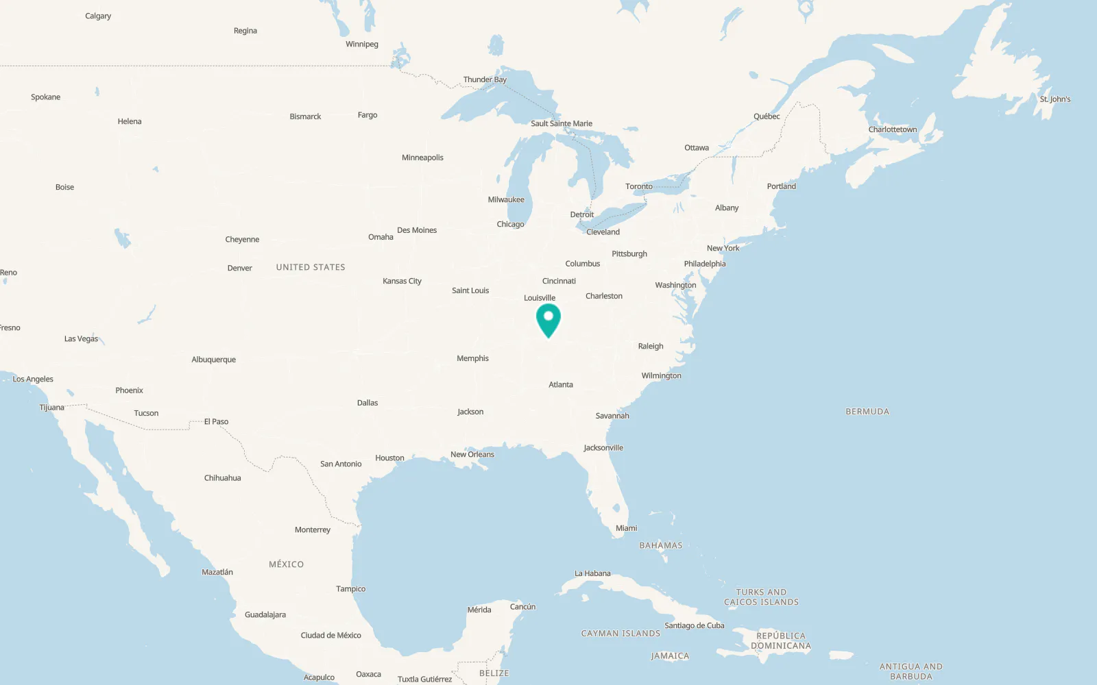 Map of Pleasant Hill