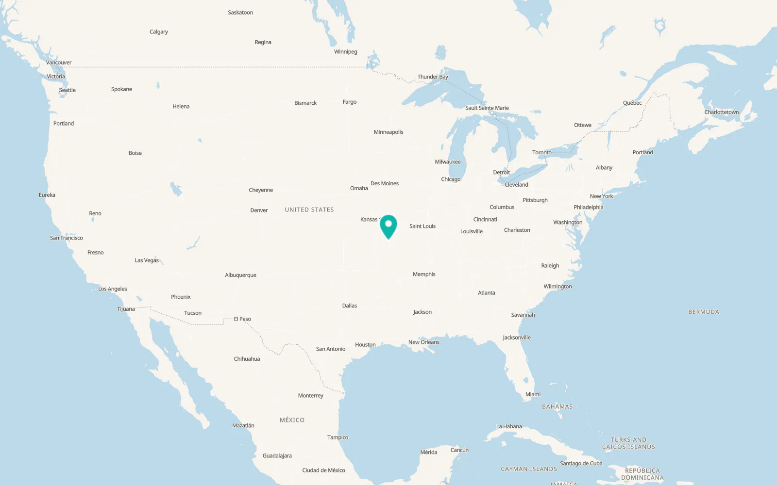 Map of Pleasant Hope