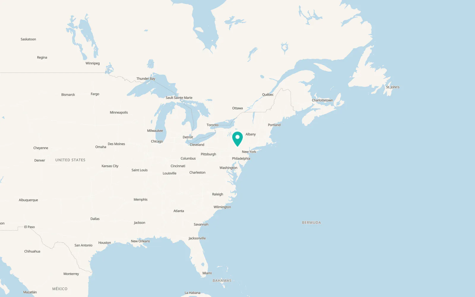 Map of Pocono Mountain Lake Estates