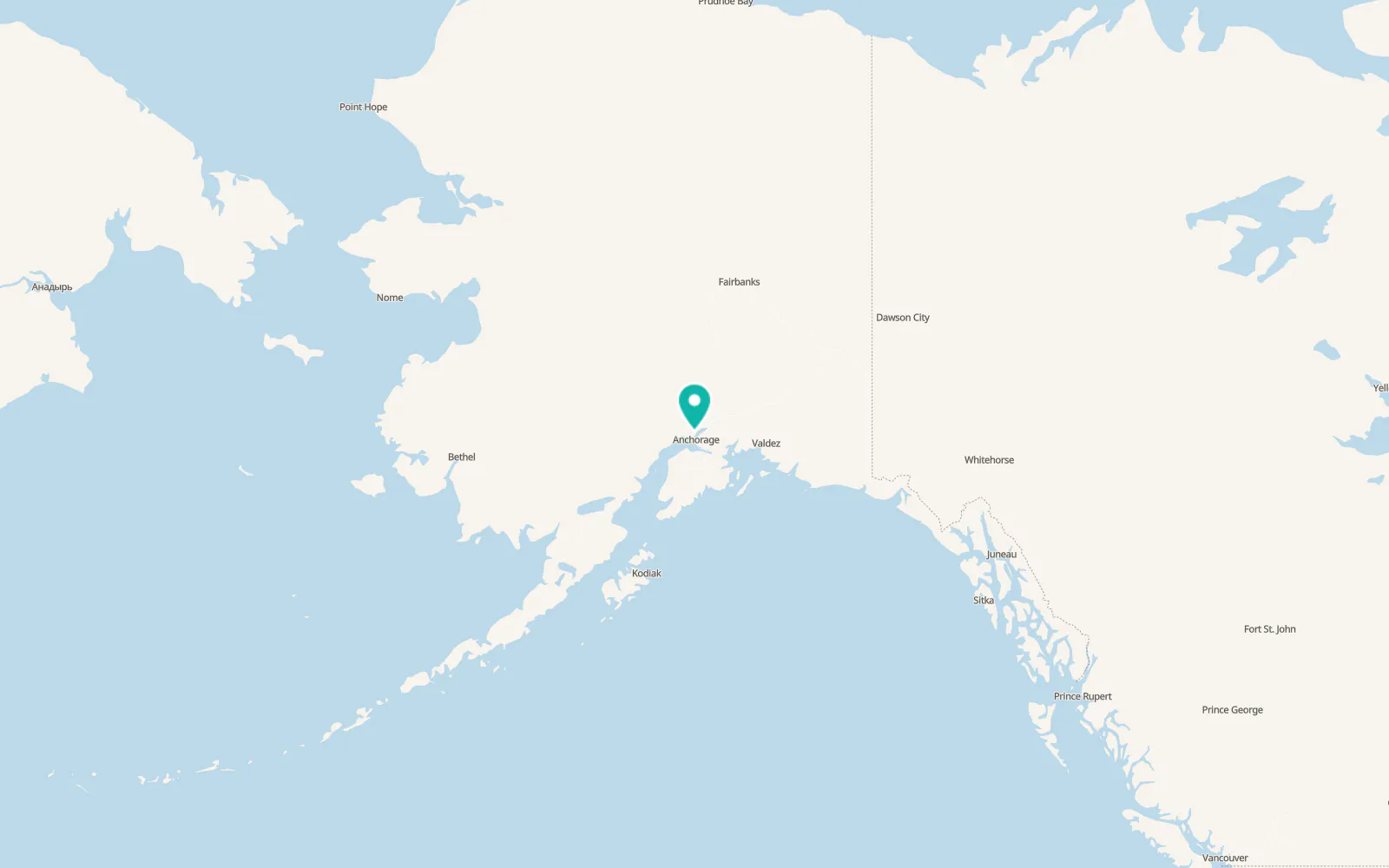 Map of Point MacKenzie