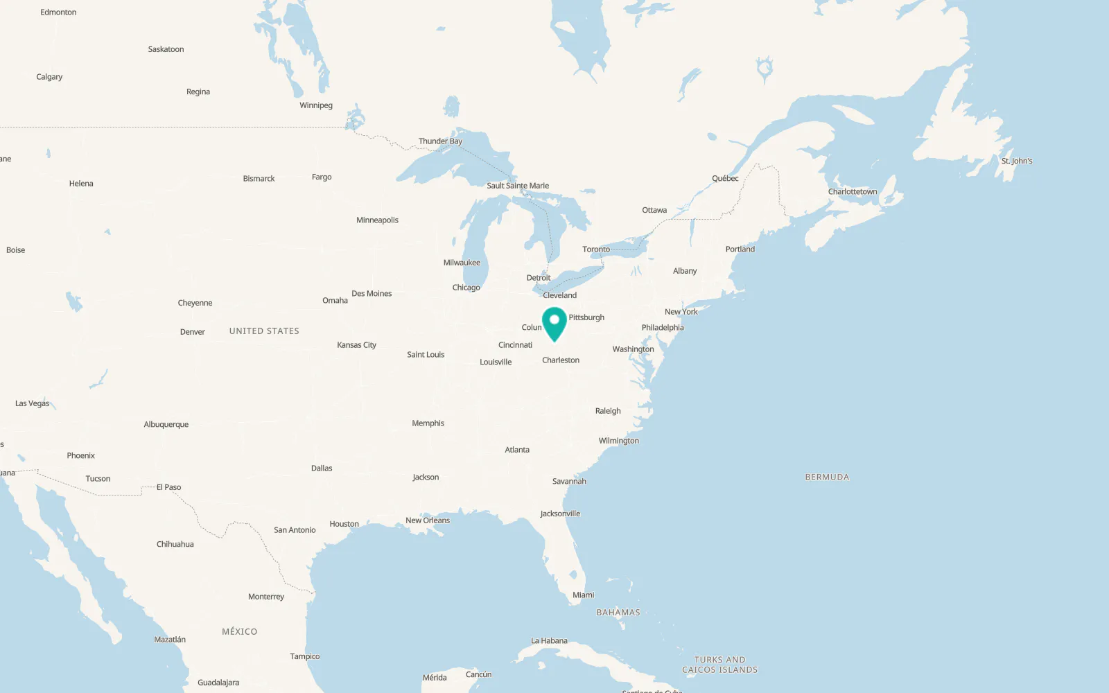 Map of Pomeroy