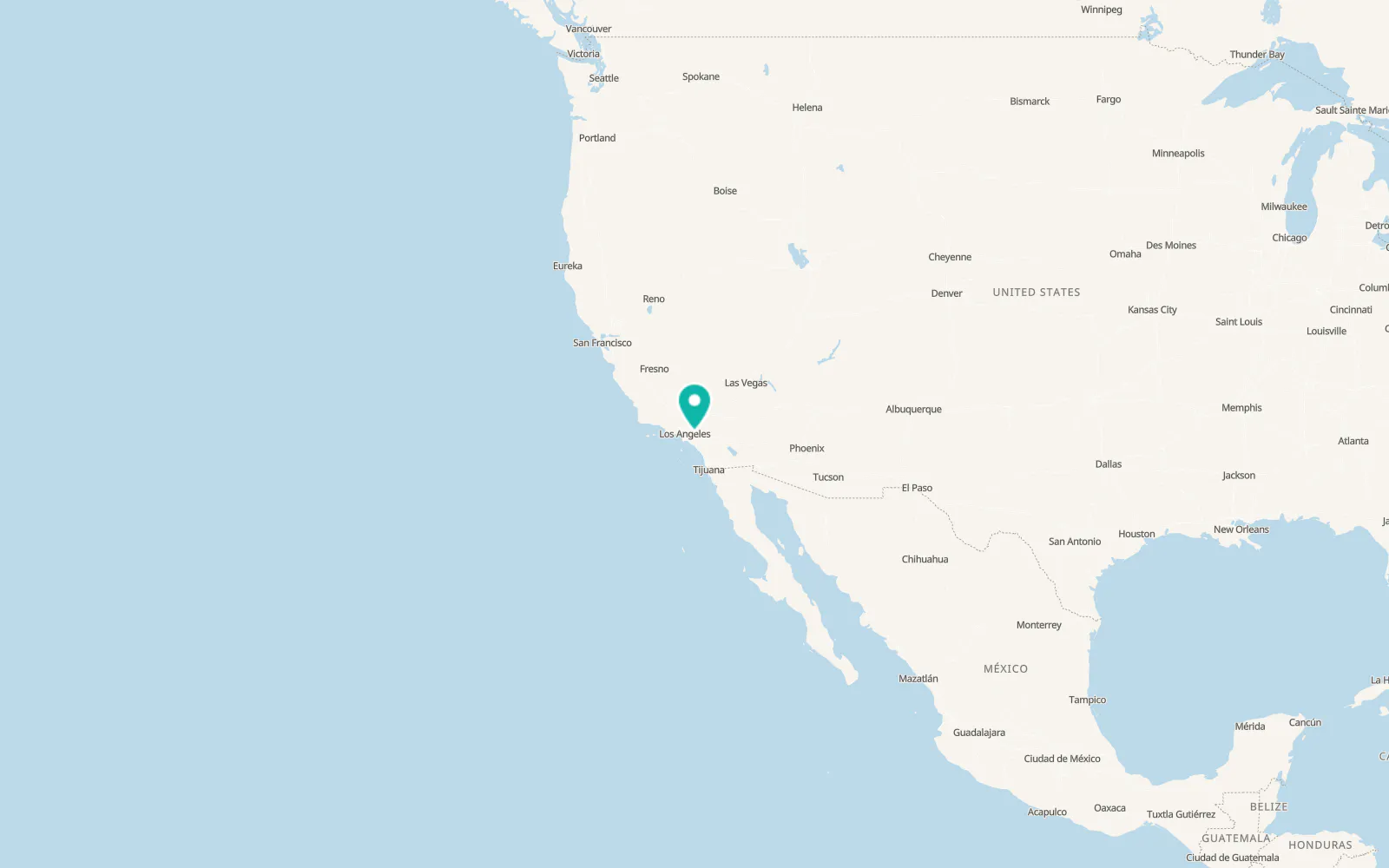 Map of Pomona