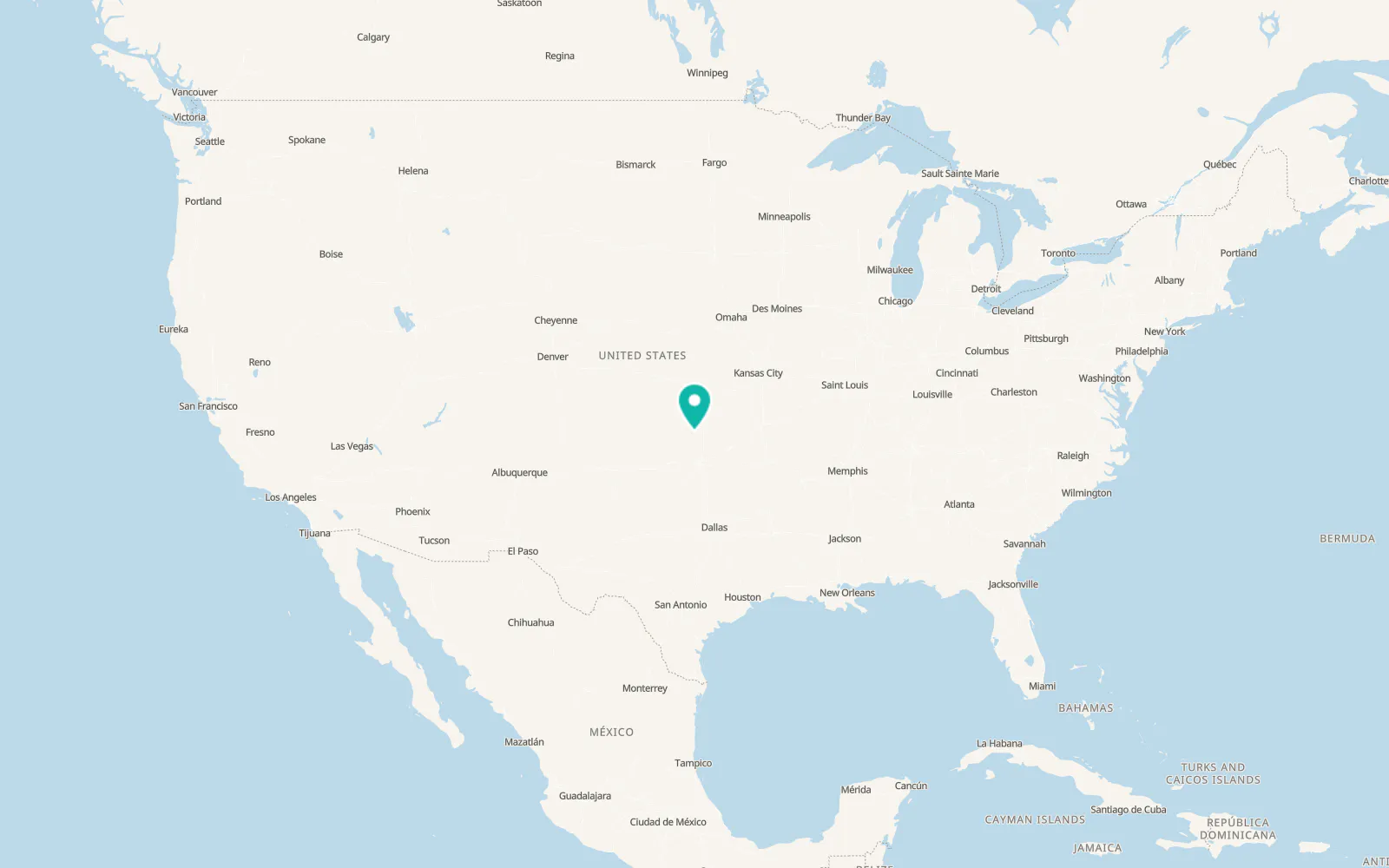 Map of Pond Creek