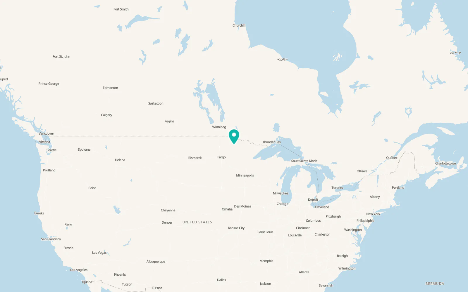Map of Ponemah