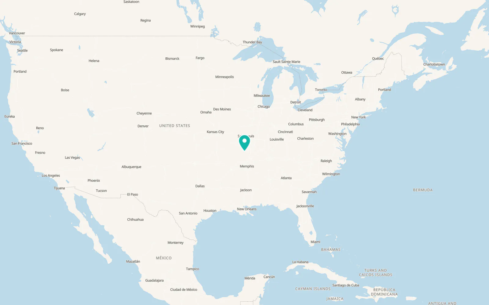 Map of Poplar Bluff