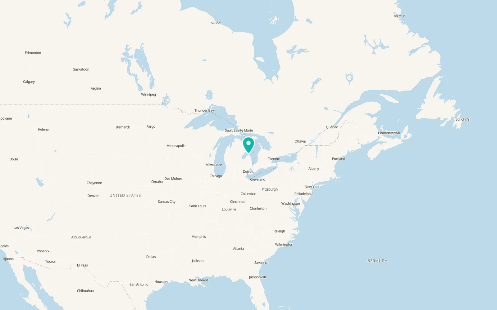 Map of Port Austin