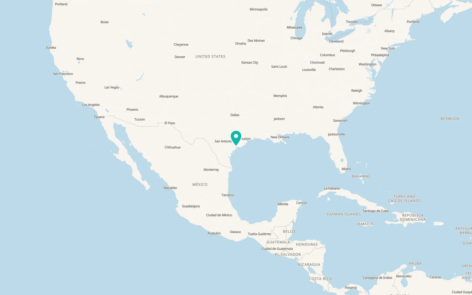 Map of Port Lavaca
