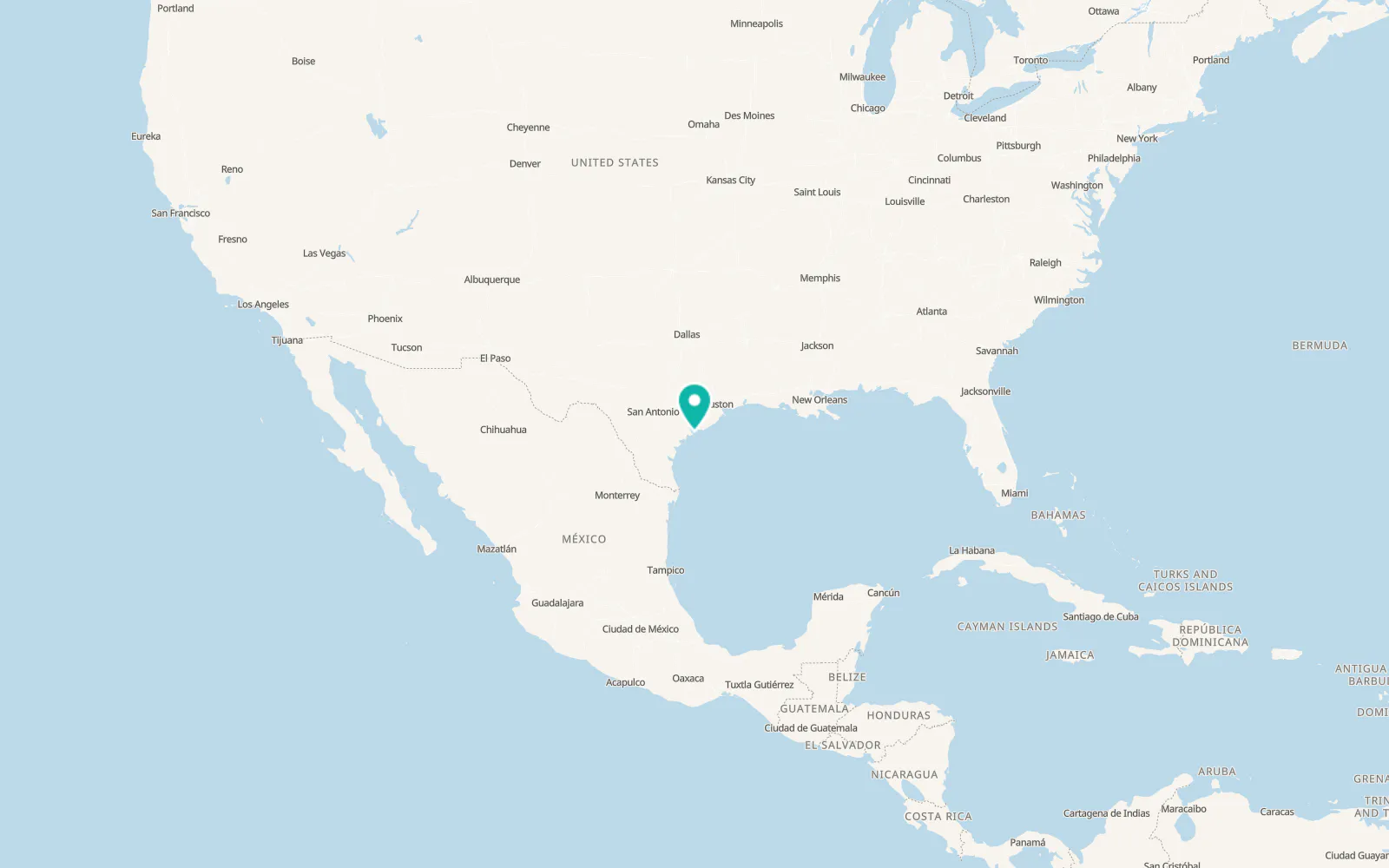 Map of Port O'Connor