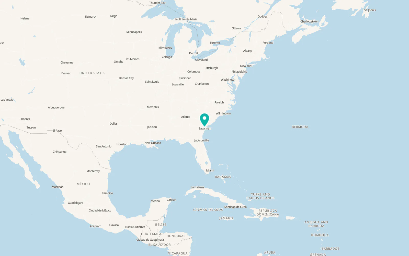 Map of Port Wentworth