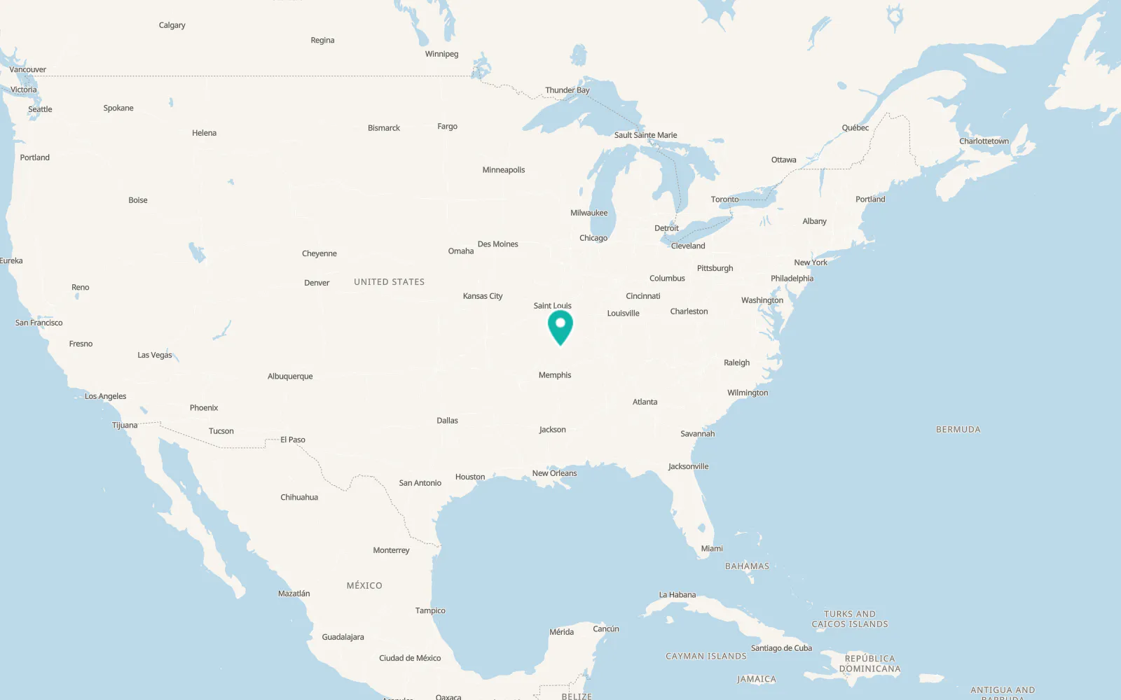 Map of Portageville