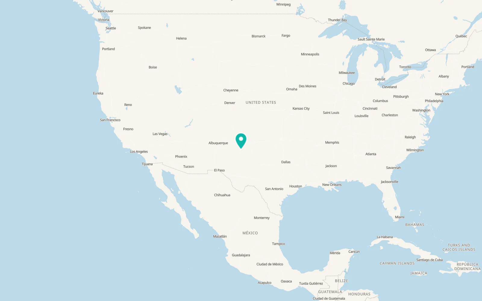 Map of Portales