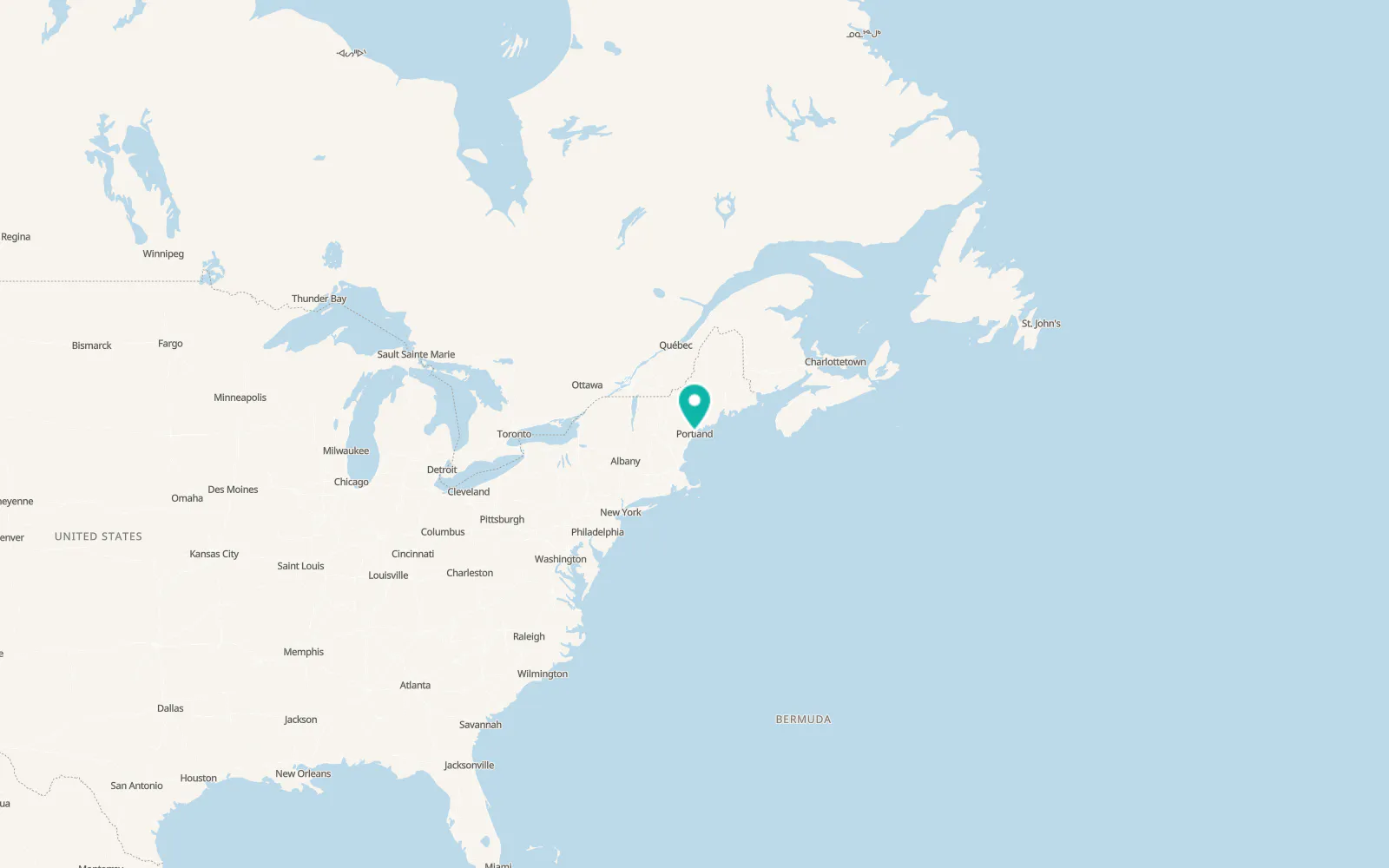 Map of Portland