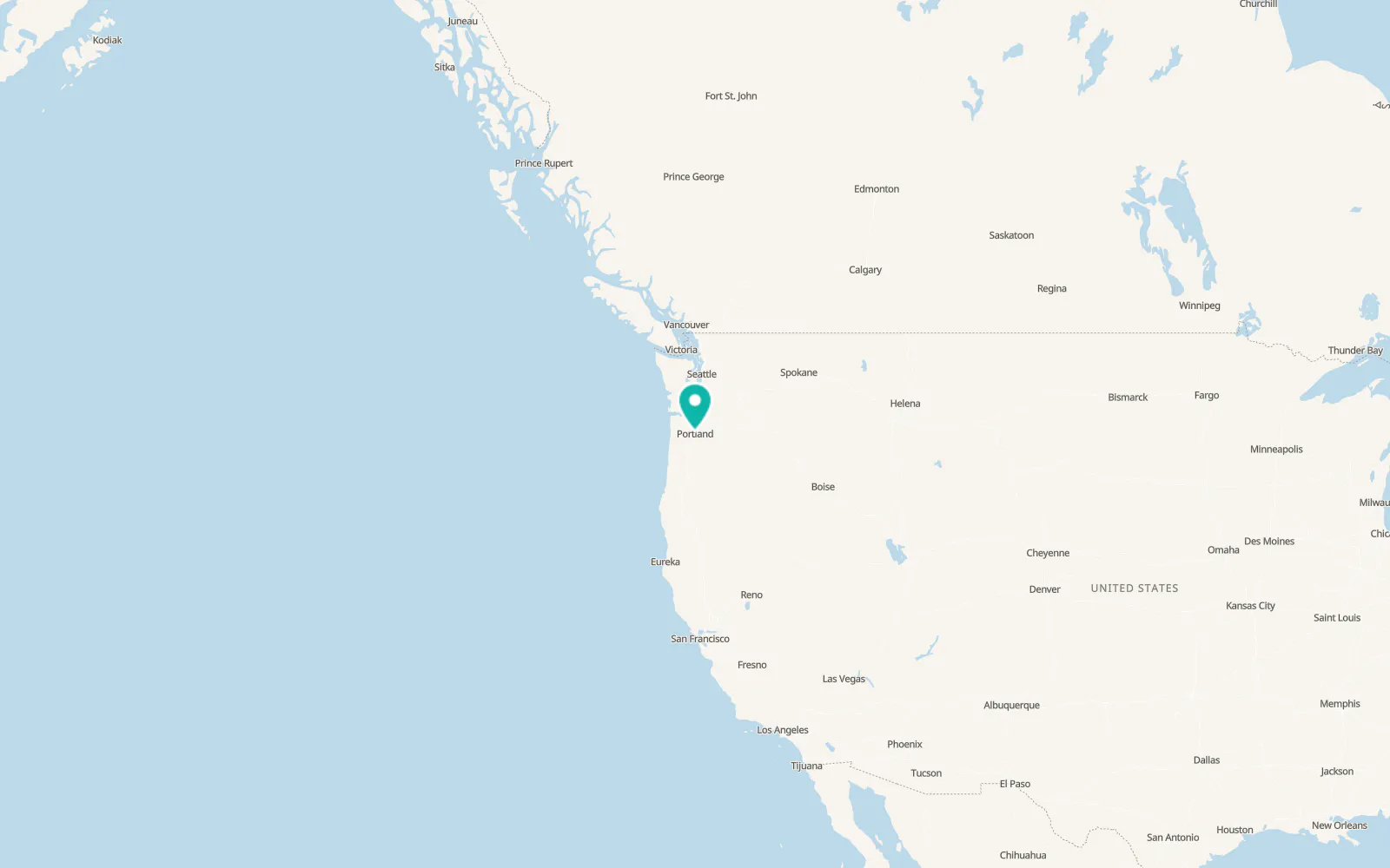 Map of Portland