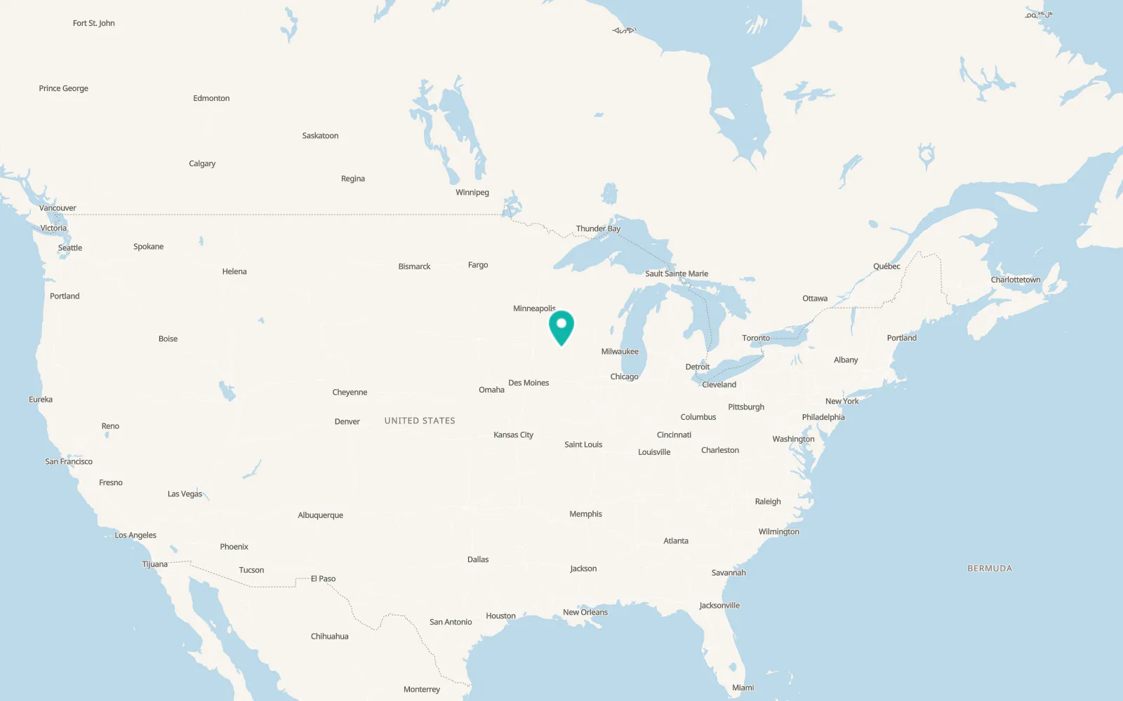 Map of Postville