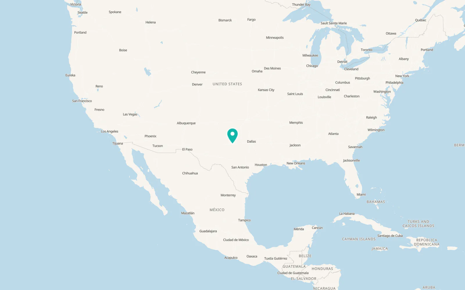 Map of Potosi