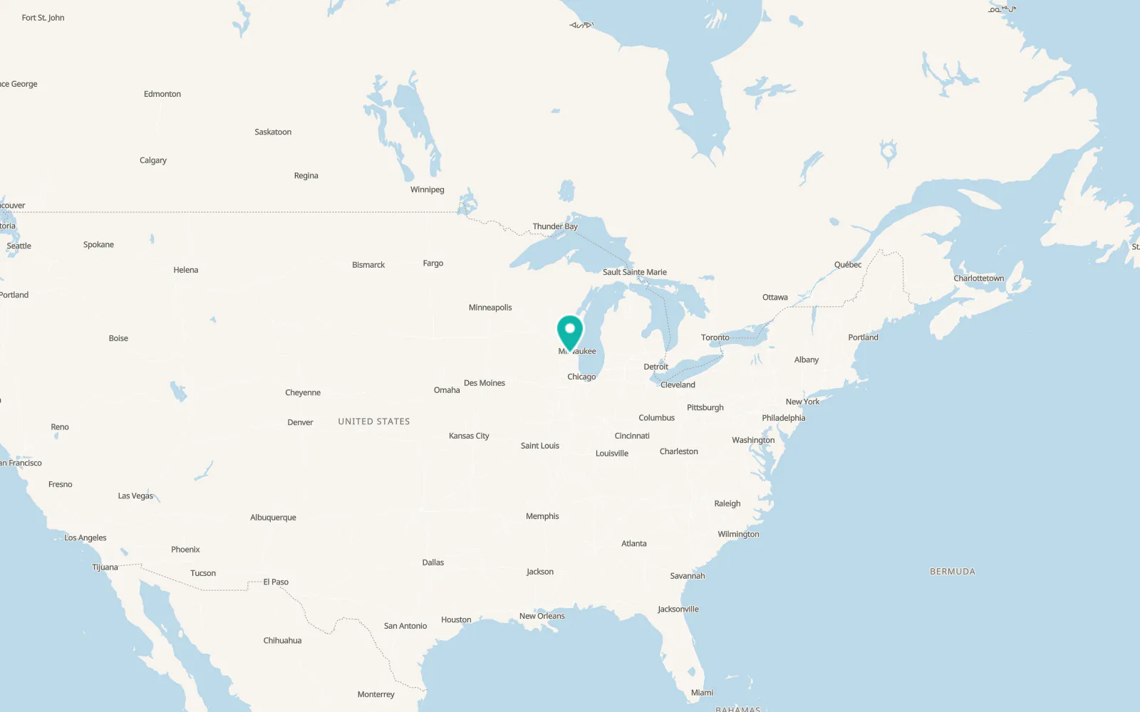 Map of Potter Lake