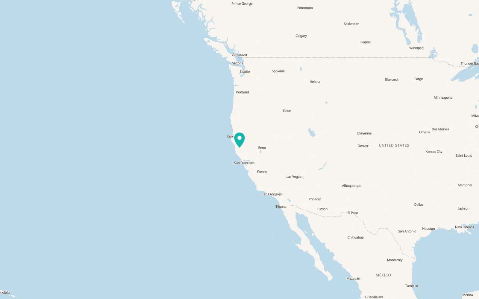 Map of Potter Valley
