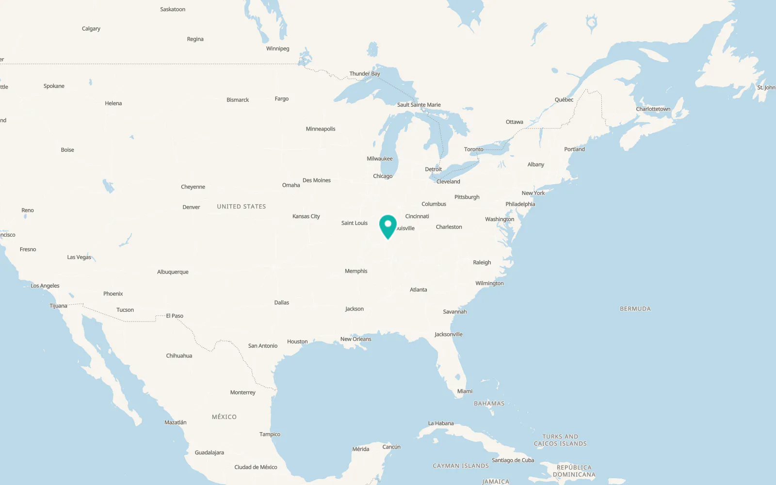 Map of Powderly