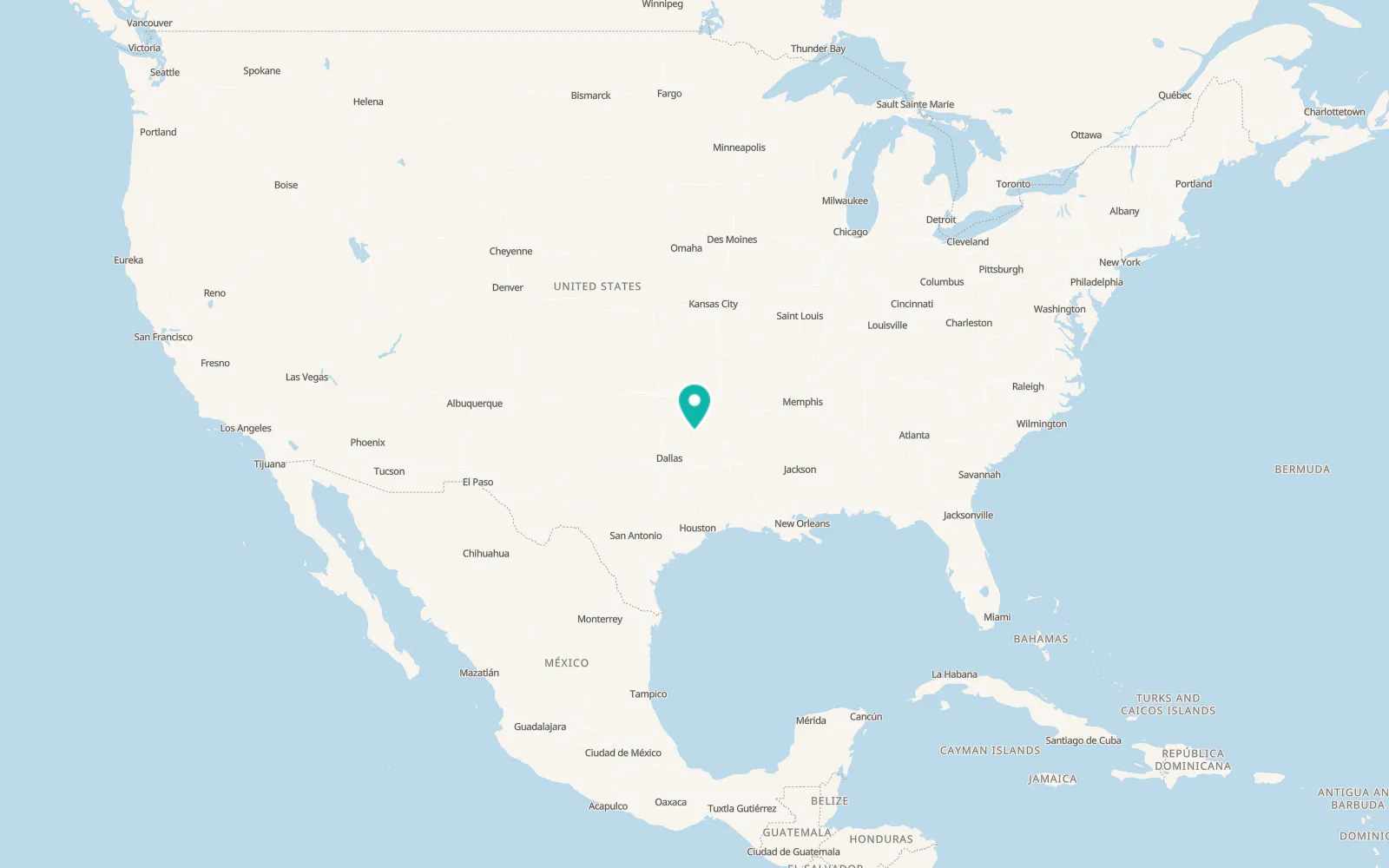 Map of Powderly