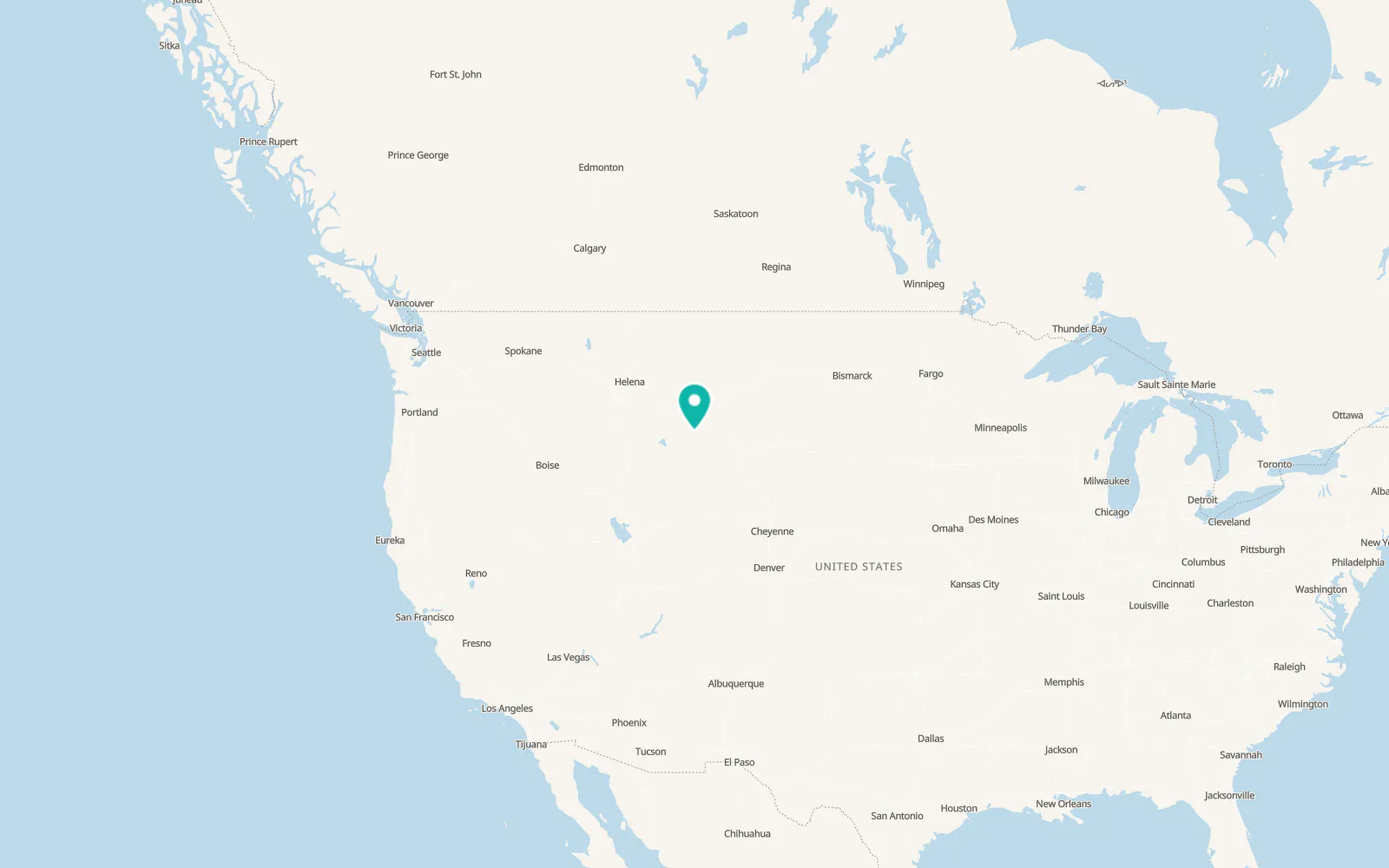 Map of Powell