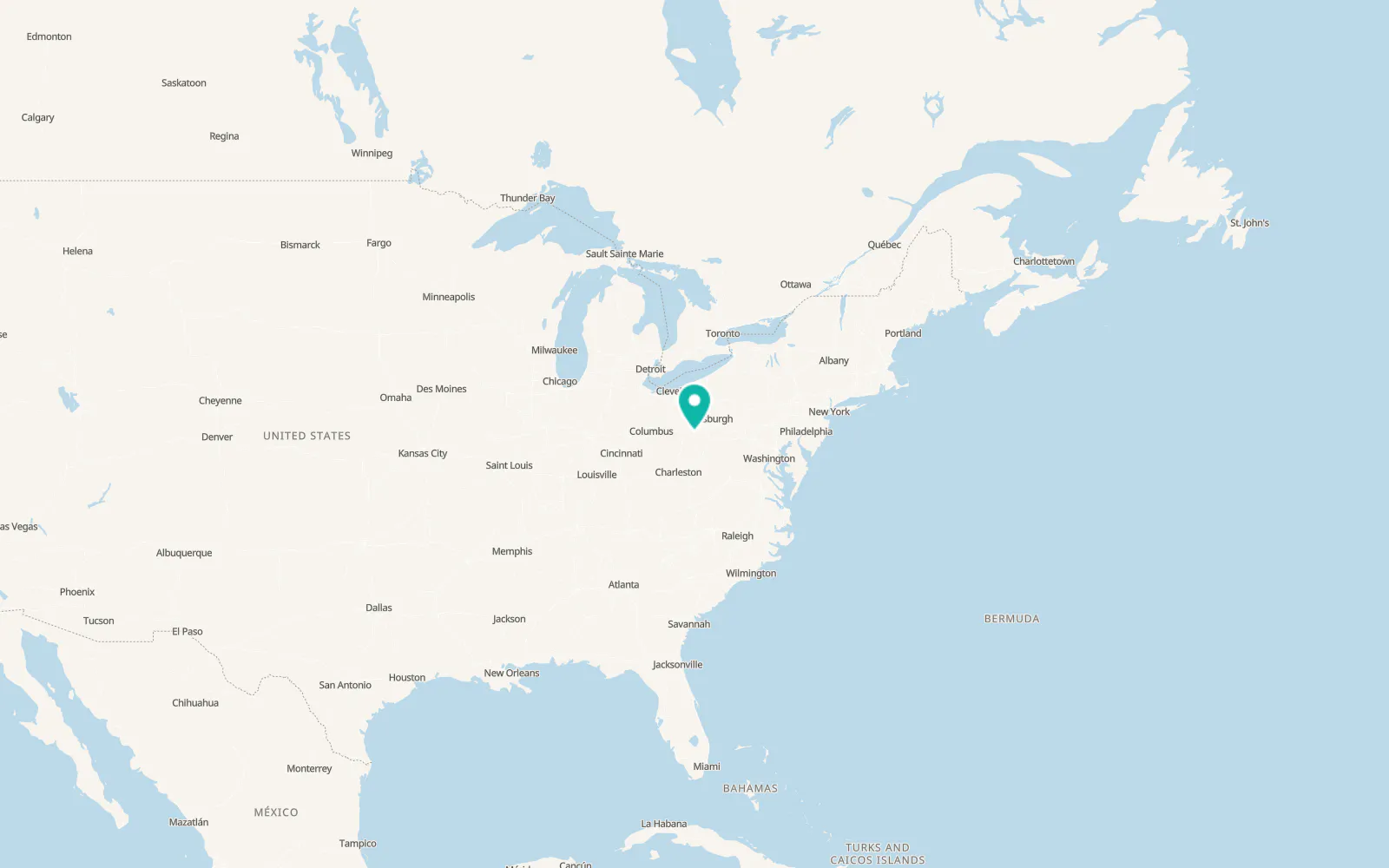 Map of Powhatan Point
