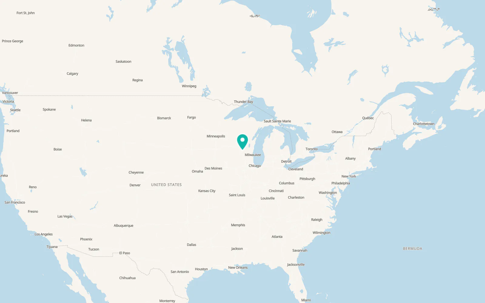 Map of Poynette