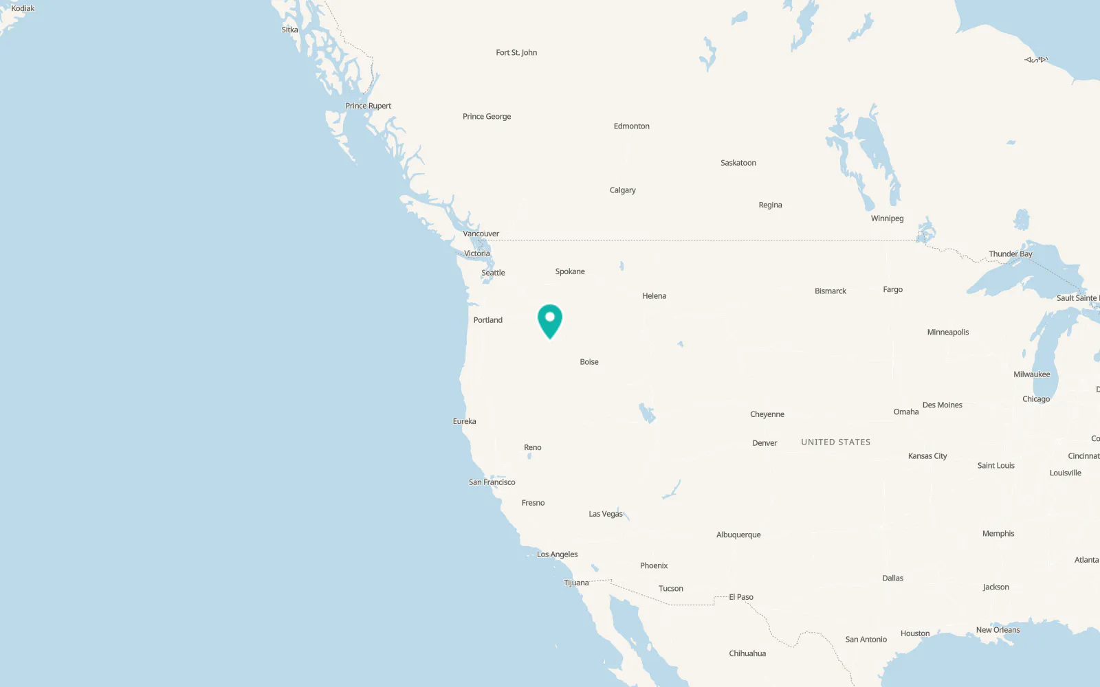Map of Prairie City